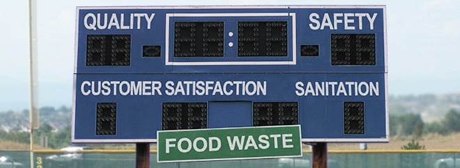 Put food waste on your operation's quality scoreboard.